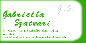 gabriella szatmari business card
