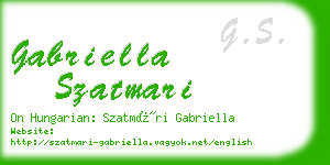 gabriella szatmari business card